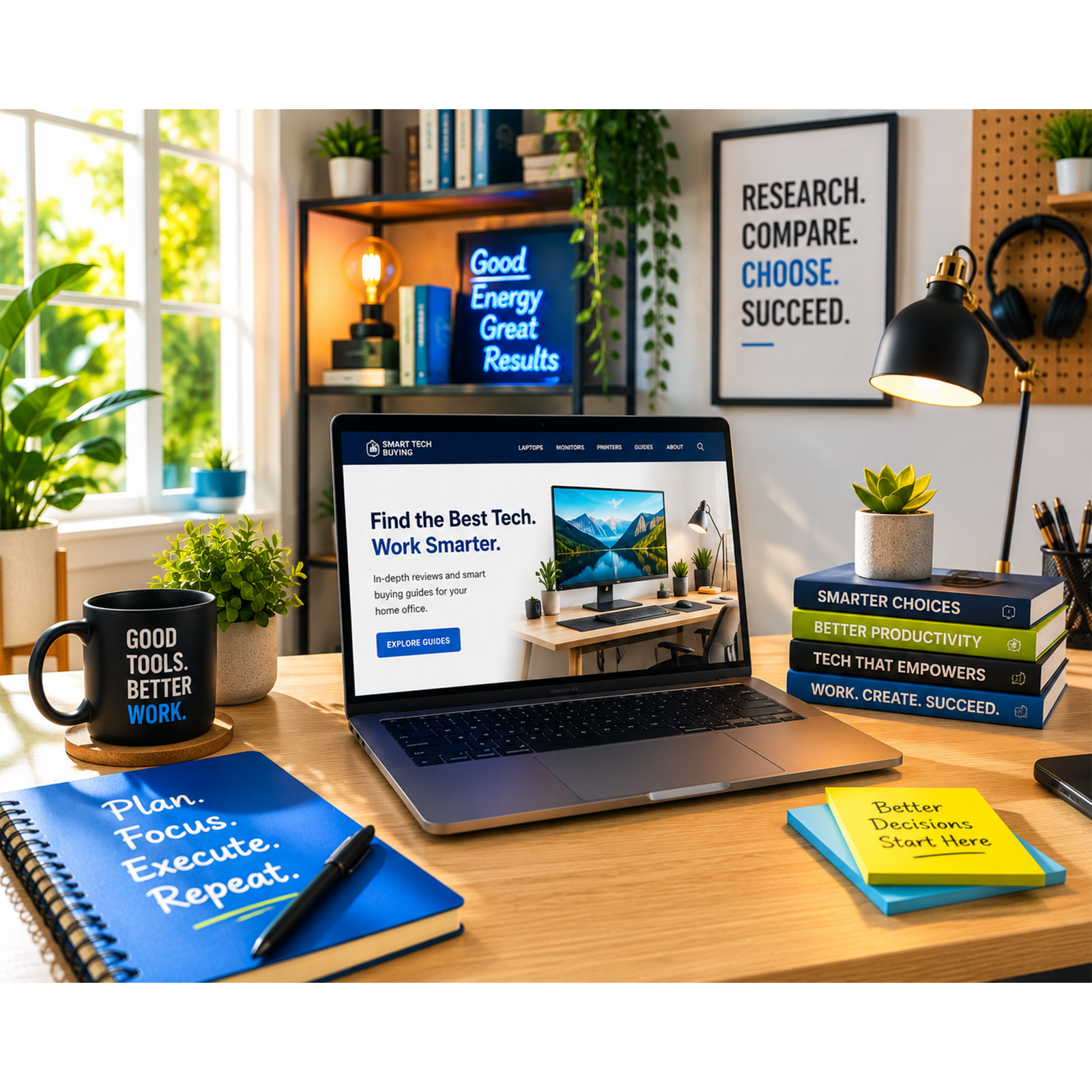 Smart Tech Buying professional home office workspace