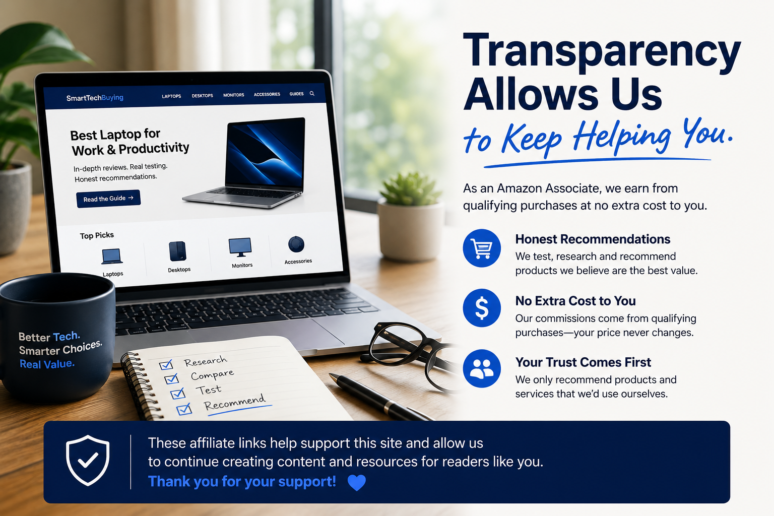 Affiliate disclosure - Smart Tech Buying