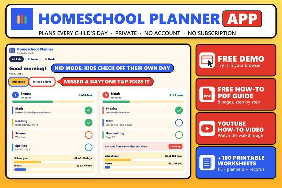 Homeschool Planner App